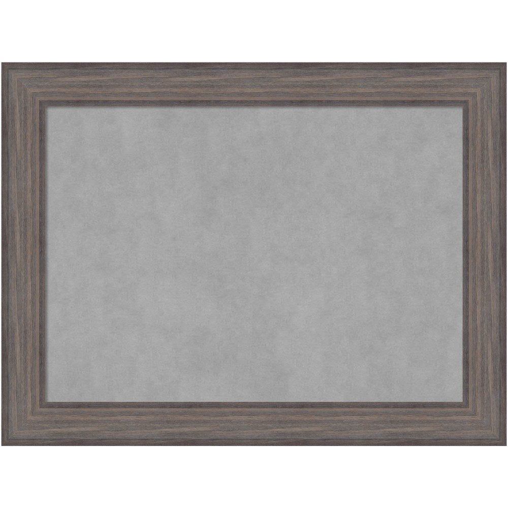 Amanti Art Magnetic Bulletin Board, Steel/Aluminum, 33in x 25in, Country Barnwood Wood Frame