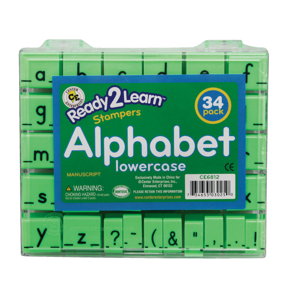 Ready 2 Learn Manuscript Alphabet Stamps Set, Lowercase, 1in