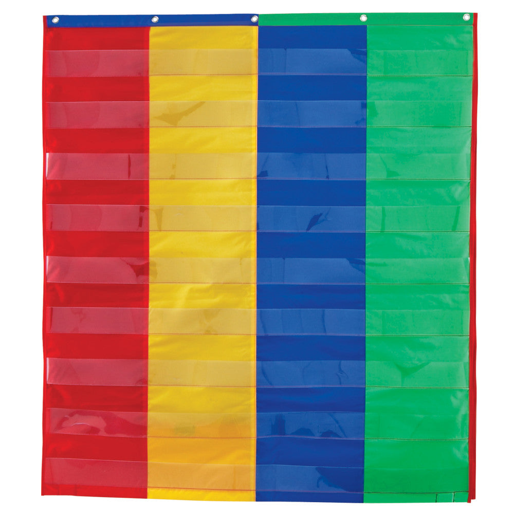 Learning Resources 2- And 4-Column Double-Sided Pocket Chart, 38in x 30in, Multicolor, Grade 1 - Grade 3