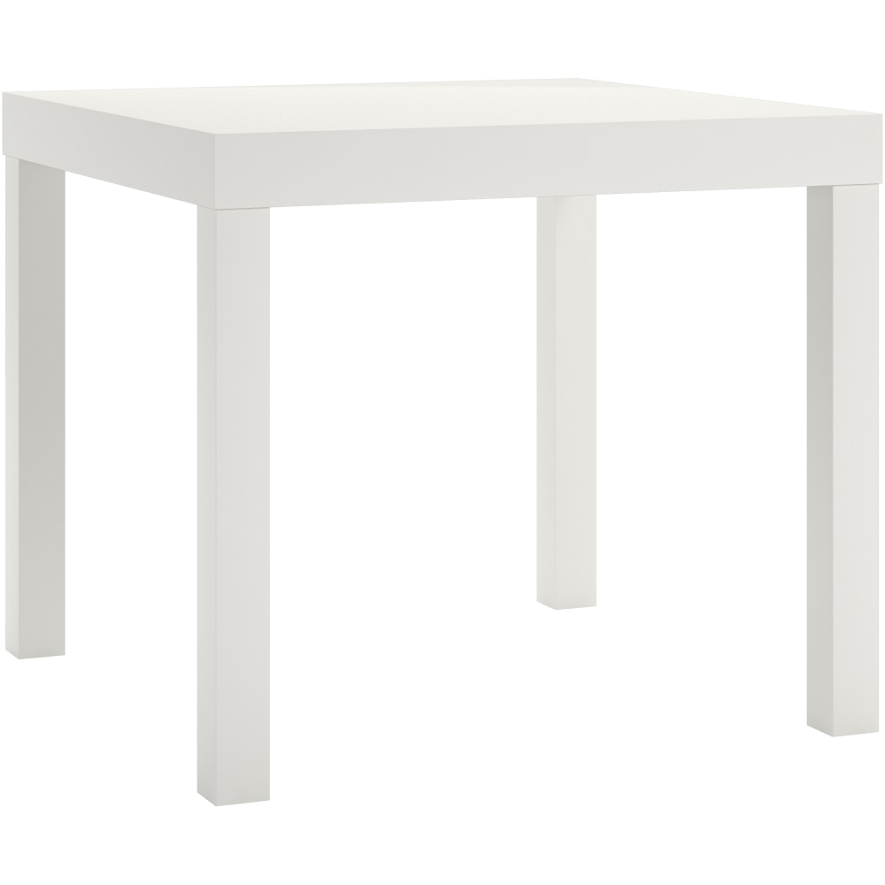 Ameriwood Home Parsons Engineered Wood End Table, 17-1/2inH x 20inW x 20inD, White