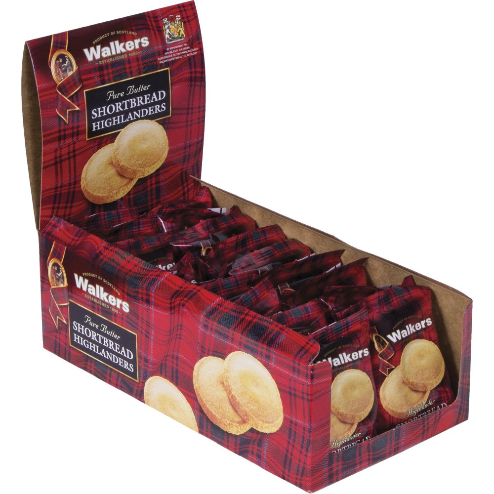 Walkers Cookies Shortbread Highlanders Cookies, Box Of 18