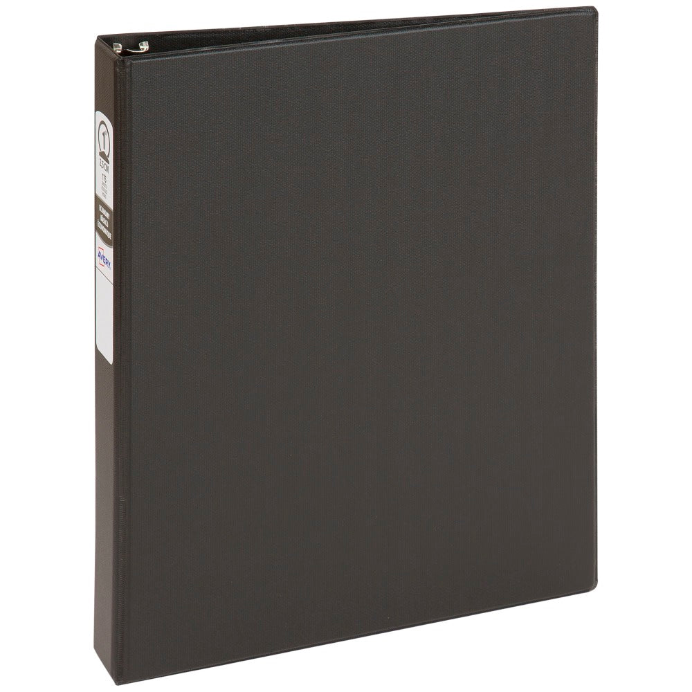 Avery Economy 3-Ring Binder, 1in Round Rings, Black