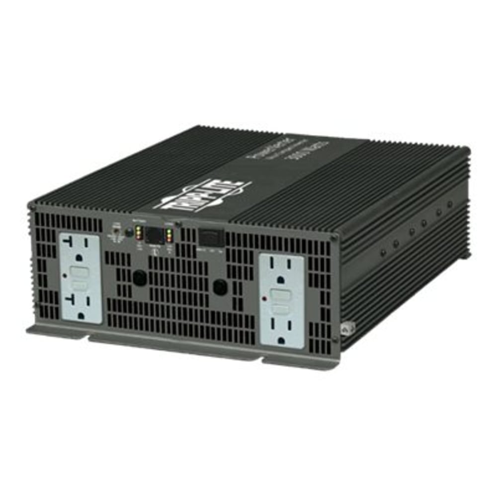 Tripp Lite Inverter Heavy Duty 3000W 12V DC to 120V AC 4 Outlets GFCI 5-15R - DC to AC power inverter - 12 V - 3 kW - output connectors: 4 - metallic gray