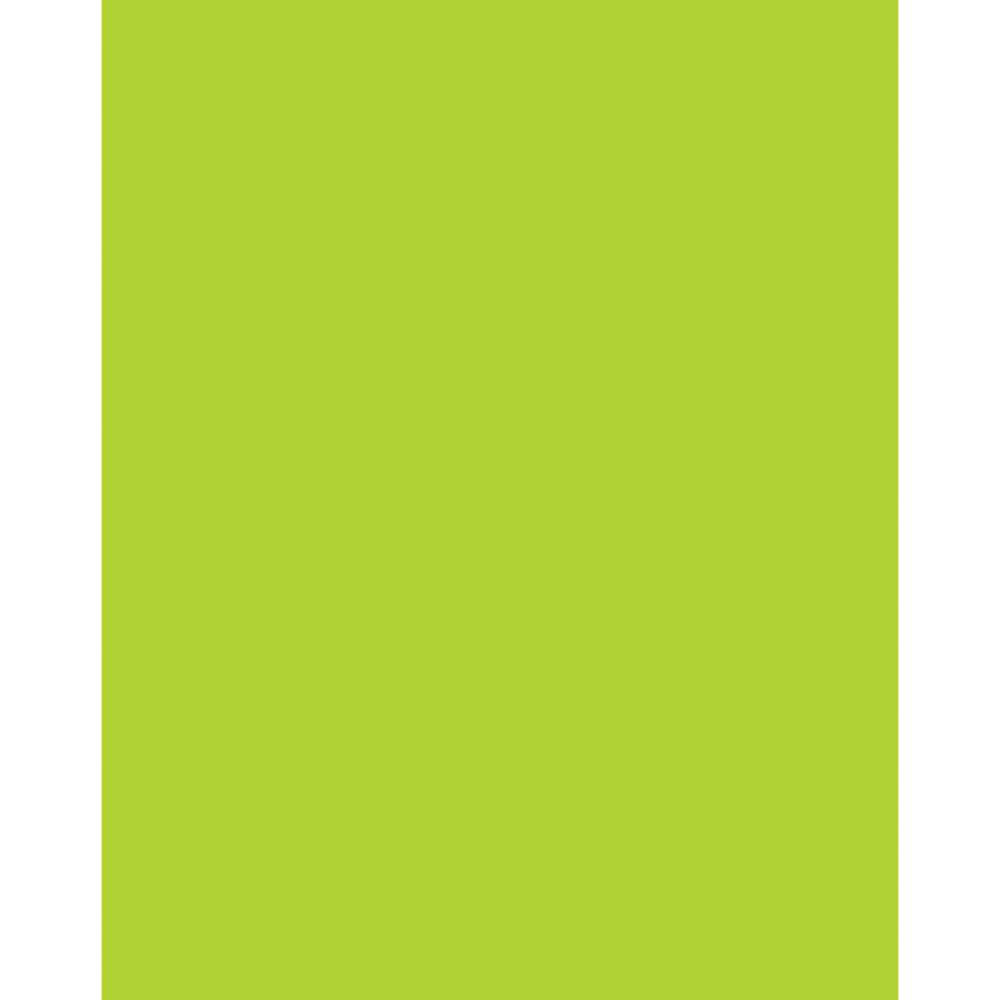 Pacon Peacock 100% Recycled Coated Poster Board, 22in x 28in, Hot Lime, Carton Of 25