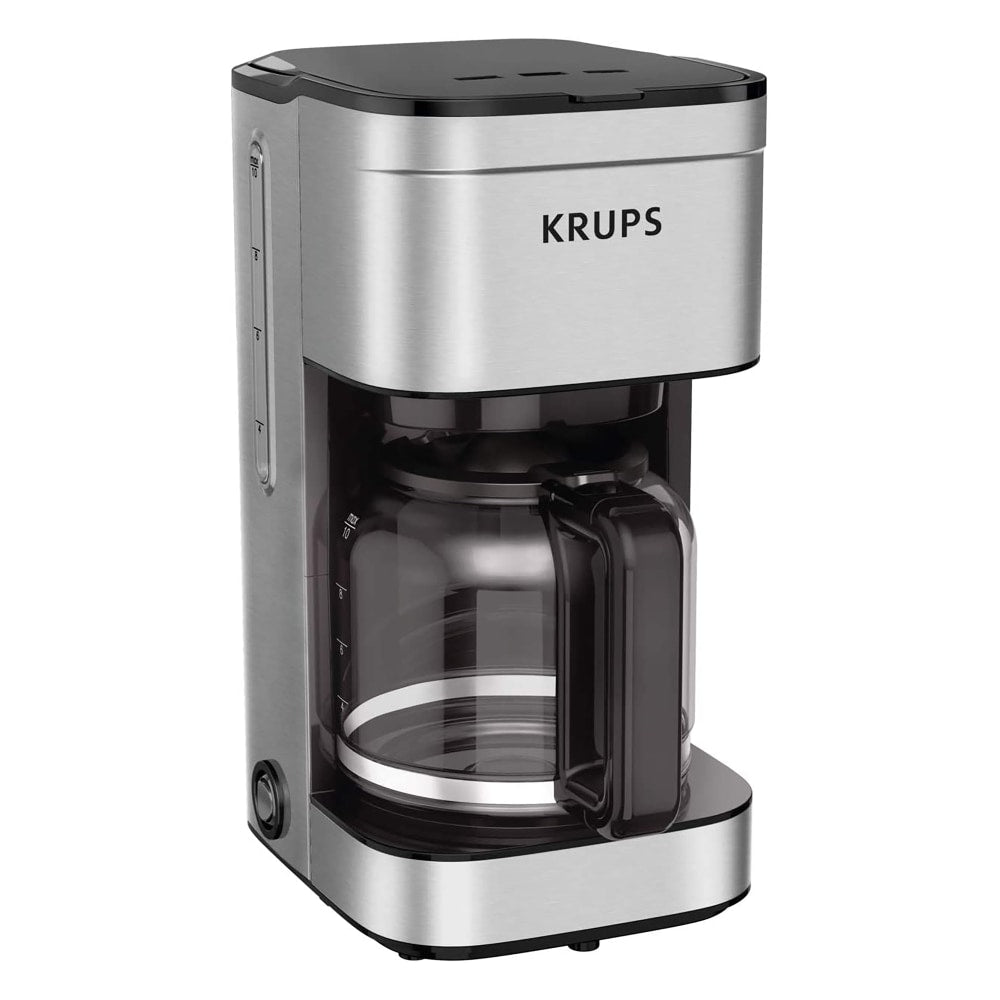 KRUPS Simply Brew 10-Cup Programmable Coffee Maker, Silver