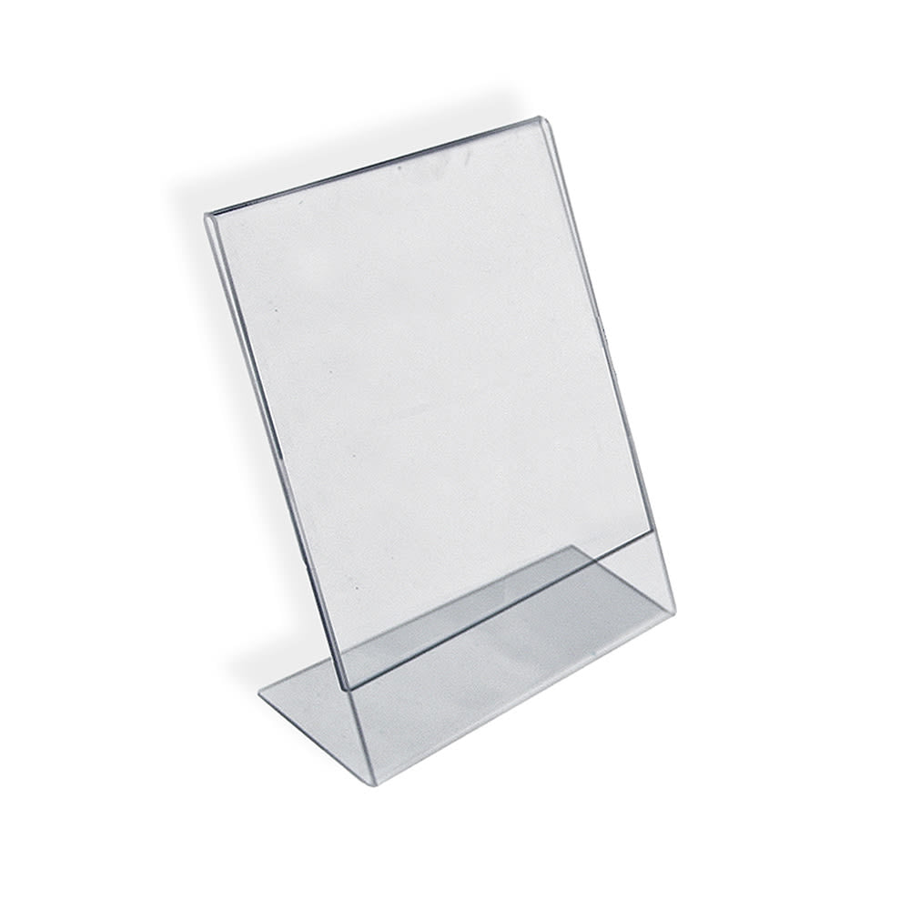 Azar Displays Acrylic L-Shaped Sign Holders, 14in x 11in, Clear, Pack Of 10