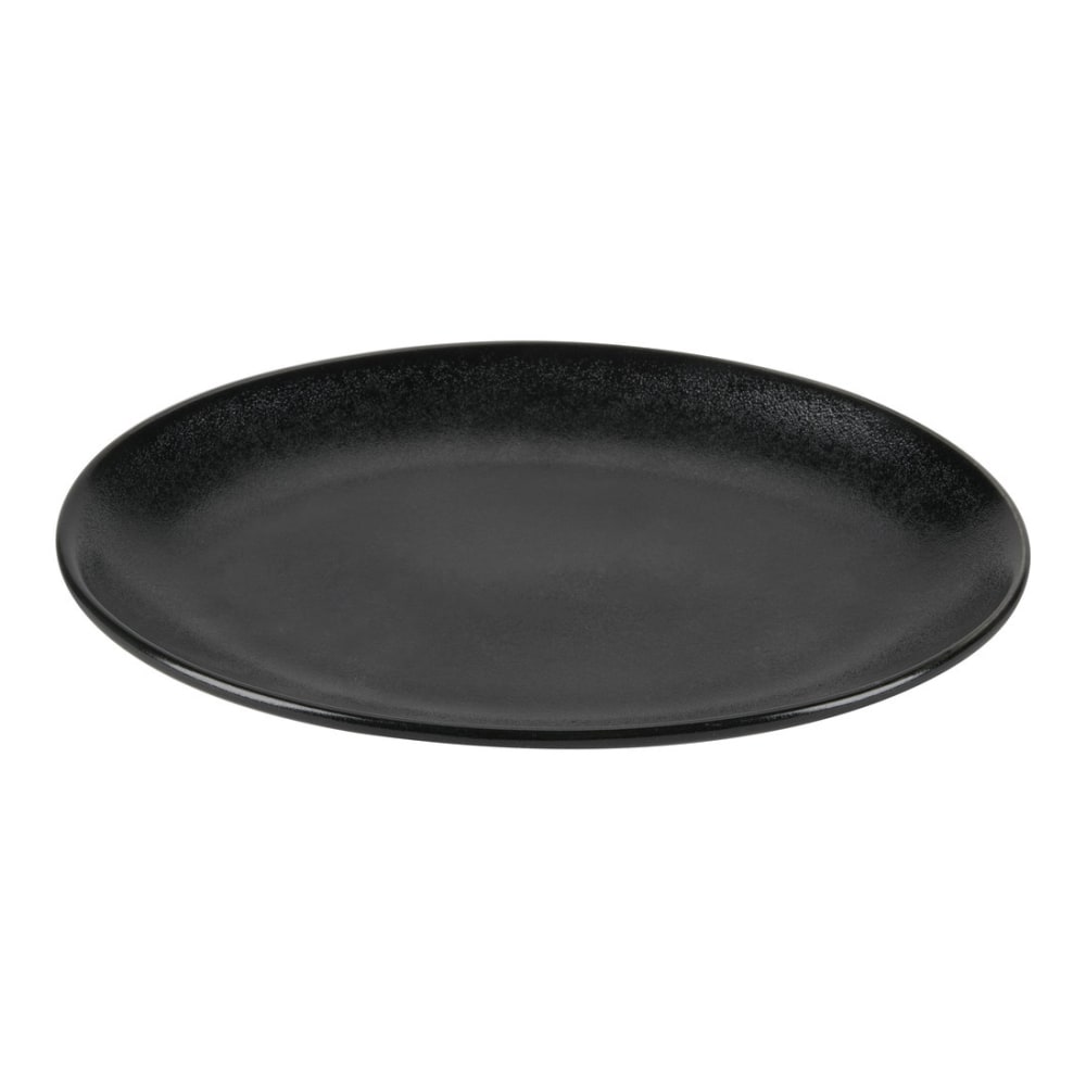 Foundry Oval Ceramic Platters, 8 3/8in x 6in, Black, Pack Of 24 Platters