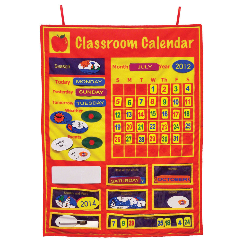 Get Ready Kids Classroom Calendar Set, 36in x 26in, Multicolor, Pre-K - Grade 8