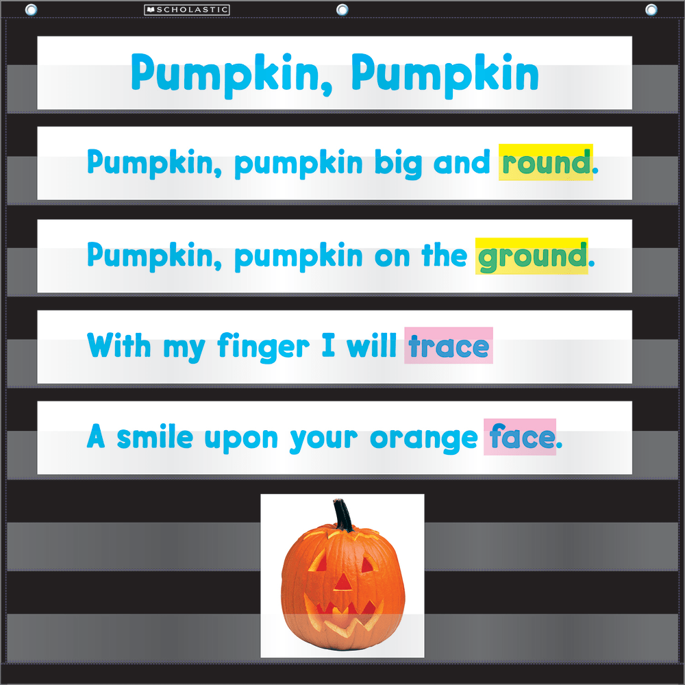 Scholastic Teacher Resources Mini Pocket Chart, 28in x 28in, Black