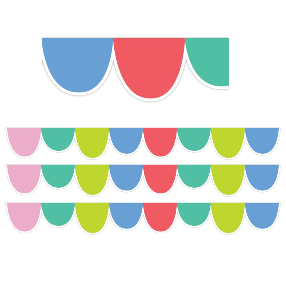 Creative Teaching Press EZ Borders, Rainbow Drops, 48' Per Pack, Set Of 3 Packs