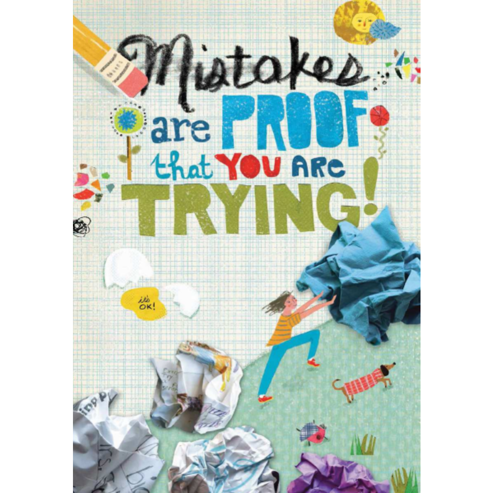 Scholastic Teachers Friend POP! Chart, 13 3/8in x 19in, Mistakes Are