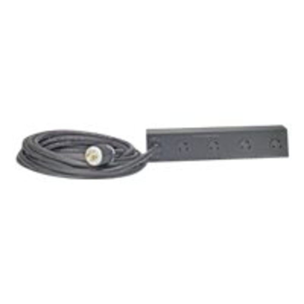 APC Basic Rack PDU - Power distribution strip (rack-mountable) - AC 120/208 V - input: NEMA L14-30 - output connectors: 4 (NEMA L6-30) - 2U - 28 ft cord - black - for P/N: SMTL1000RMI2UC, SMX1000C, SMX1500RM2UC, SMX1500RM2UCNC, SMX750C, SMX750CNC