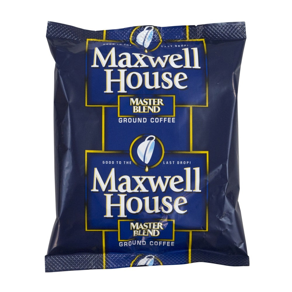 Maxwell House Ground Coffee, Master Blend, 1.25 Oz Per Bag, Carton Of 42 Bags