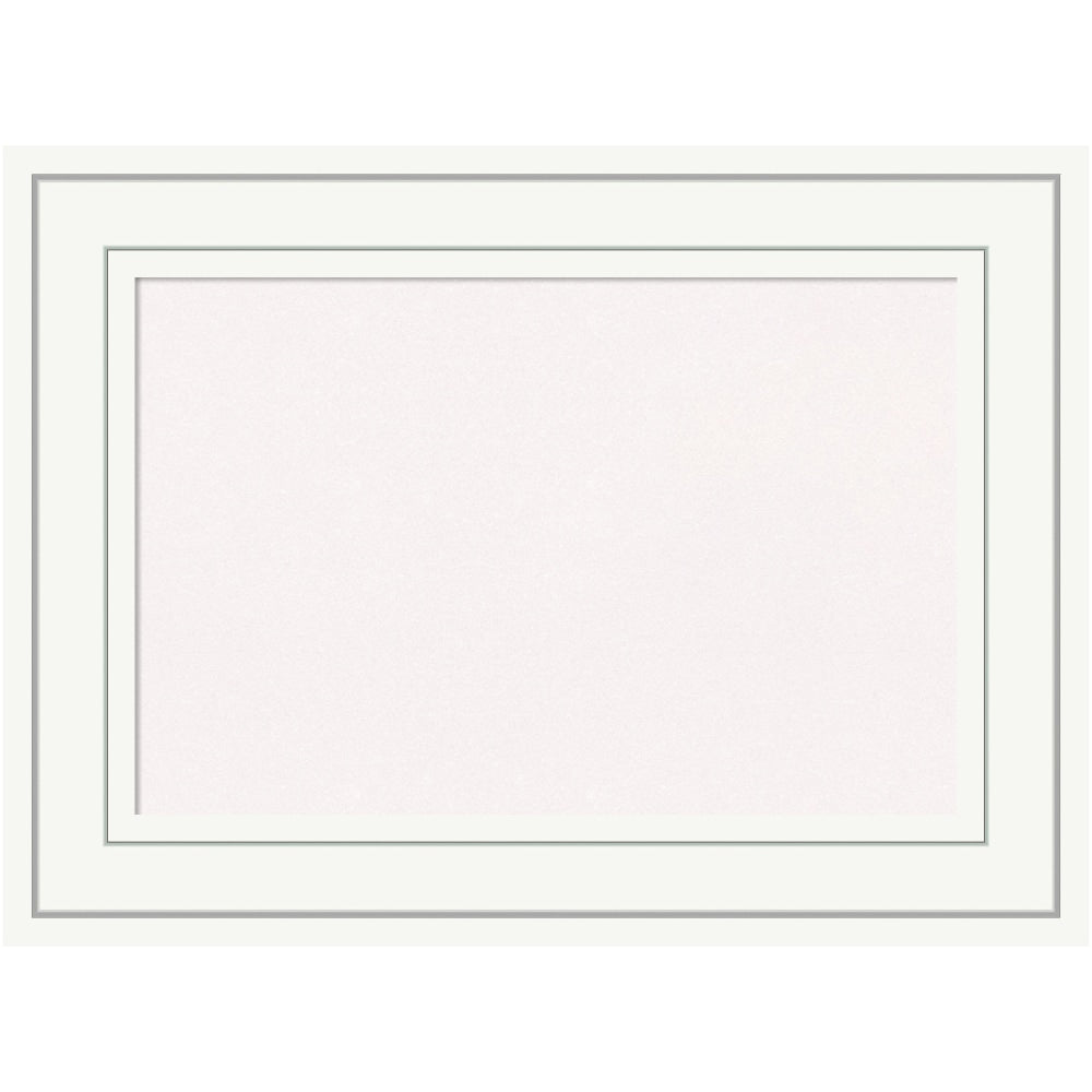 Amanti Art Cork Bulletin Board, 23in x 17in, White, Craftsman White Wood Frame