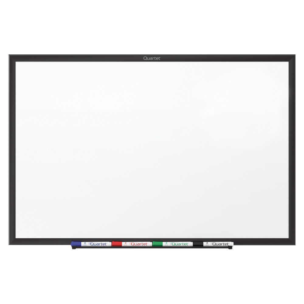Quartet Standard Melamine Dry-Erase Whiteboard, 36in x 48in, Aluminum Frame With Silver Finish