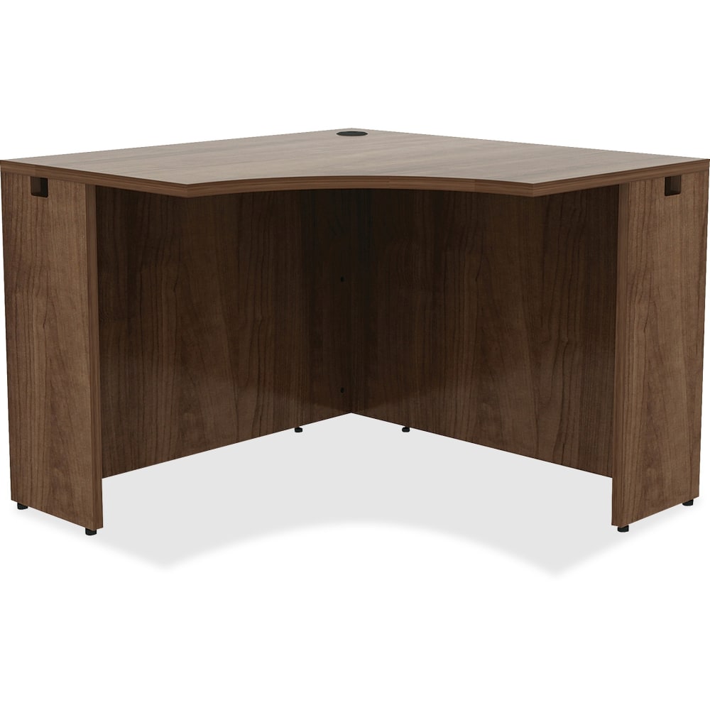 Lorell Essentials 42inW Corner Computer Desk, Walnut