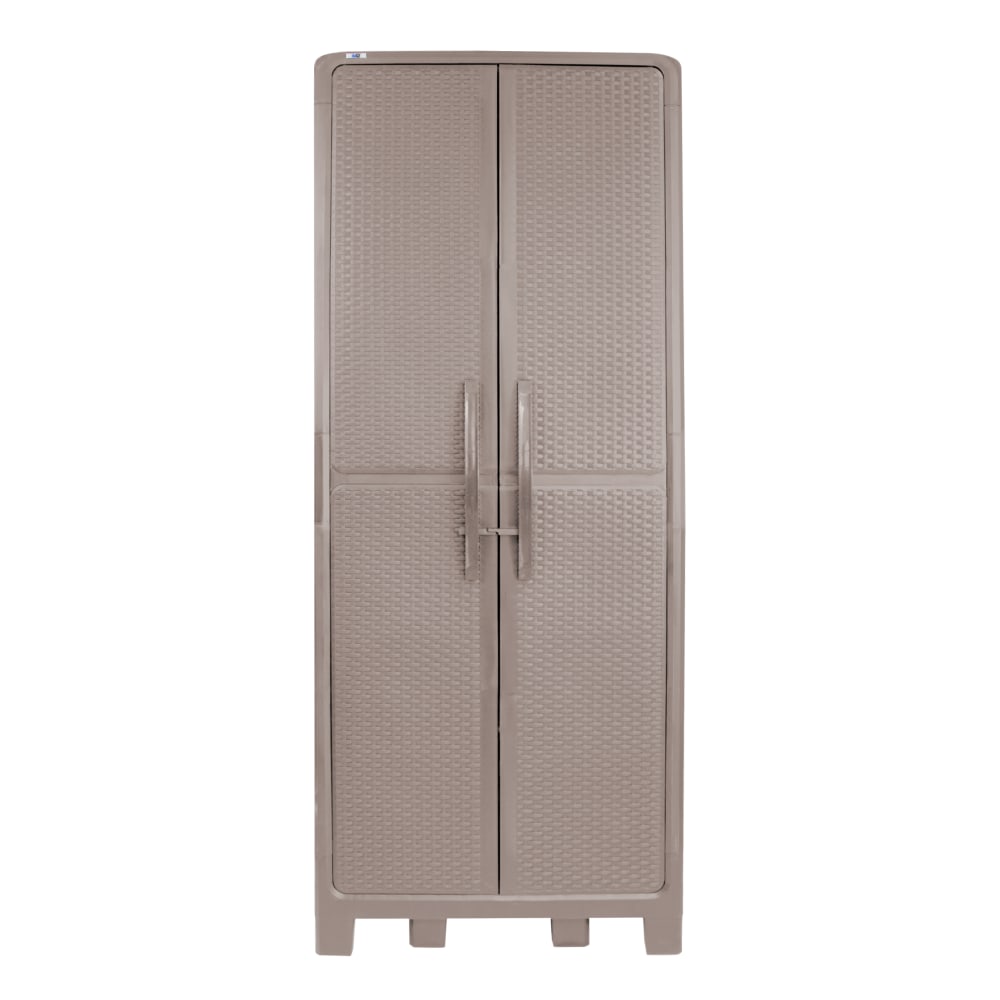 Inval 72inH Storage Cabinet/Wardrobe, Taupe