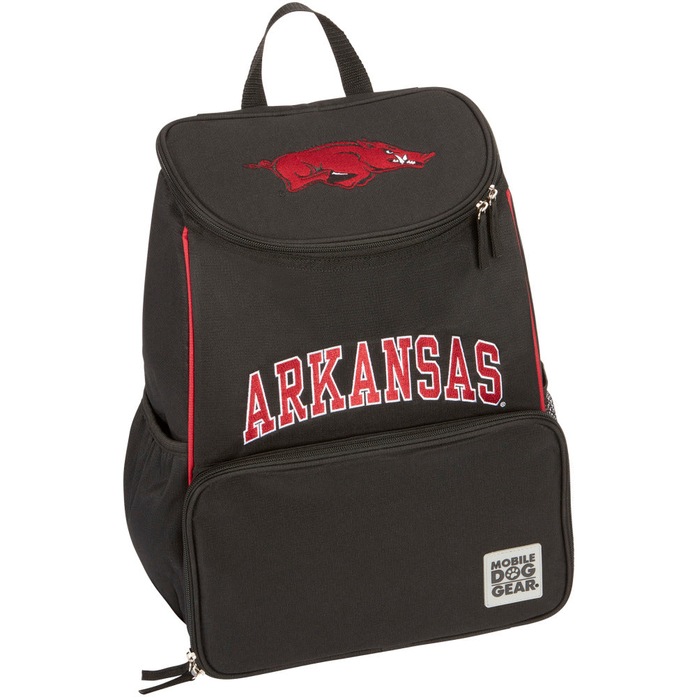 Overland Mobile Dog Gear NCAA Weekender Backpack, Arkansas Razorbacks