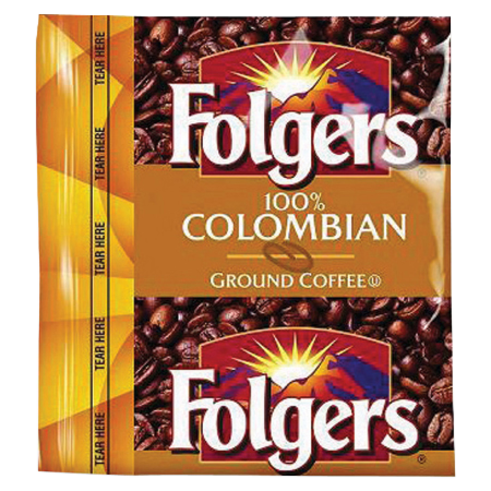 Folgers 100% Colombian Pouch Coffee, 1.75 Oz., Carton Of 42 Bags