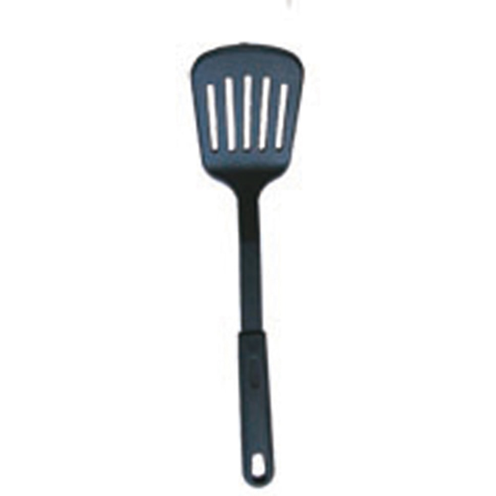 Winco Slotted Nylon Spatula, 12in, Black