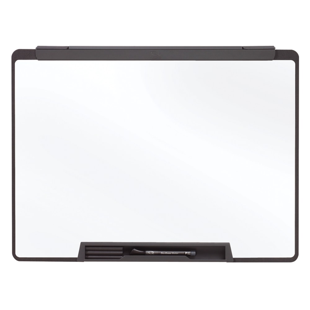 Quartet Cubicle Motion Dry-Erase Whiteboard, 18in x 24in, Aluminum Frame With Black Finish