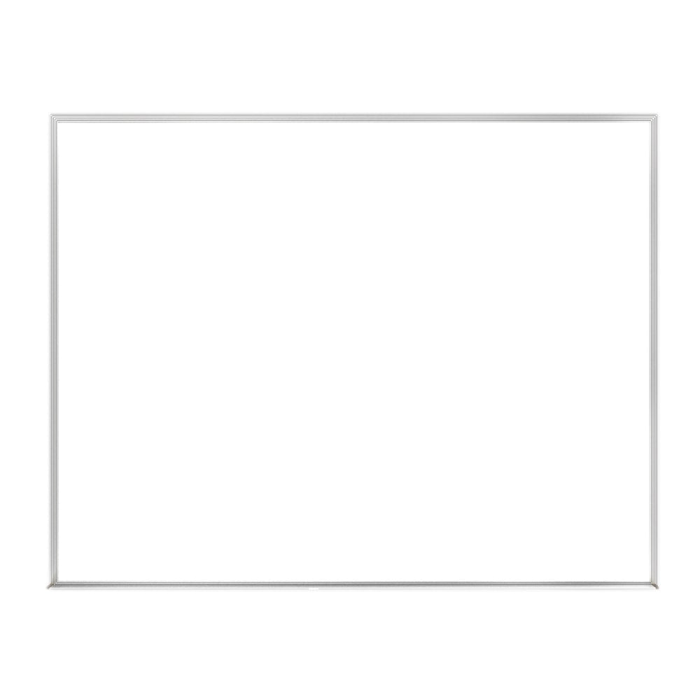 Ghent Melamine Dry-Erase Whiteboard, 24in x 36in, Aluminum Frame With Silver Finish
