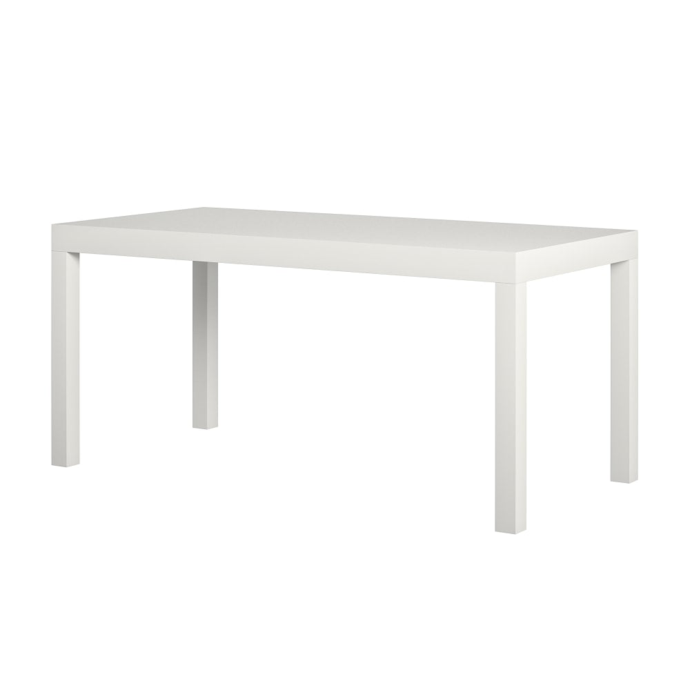 Ameriwood Parsons Coffee Table, 17-1/2inH x 39inW x 19inD, White