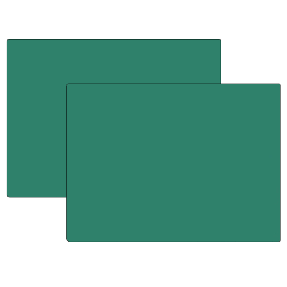 Flipside Products Chalkboards, MDF, 24in x 36in, Green, Pack Of 2 Chalkboards