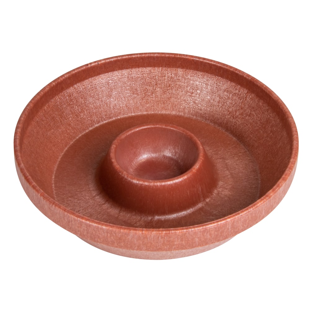 Taco Tuesday Plastic Tortilla Chip & Salsa Bowl Set, 10in, Brown
