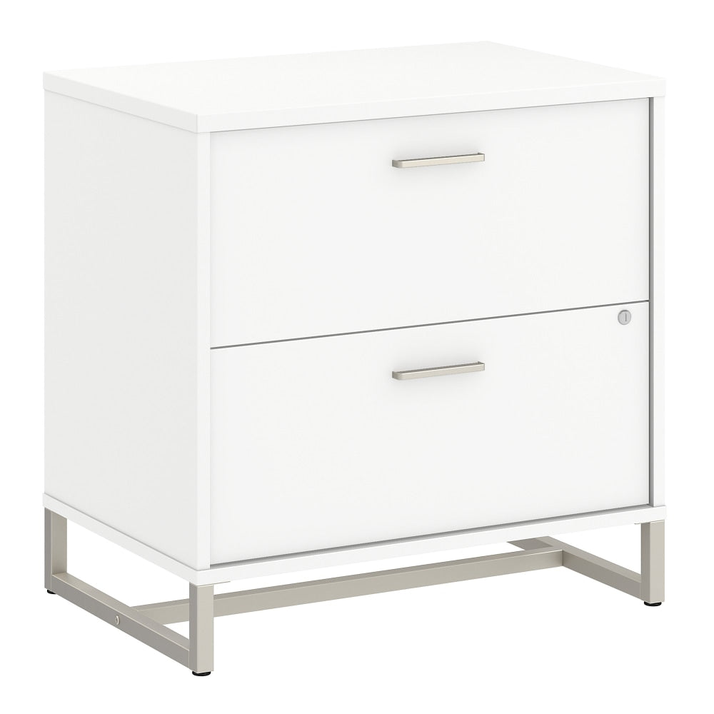 Bush Business Furniture Method 29-3/4inW x 19-3/4inD Lateral 2-Drawer File Cabinet, White, Standard Delivery