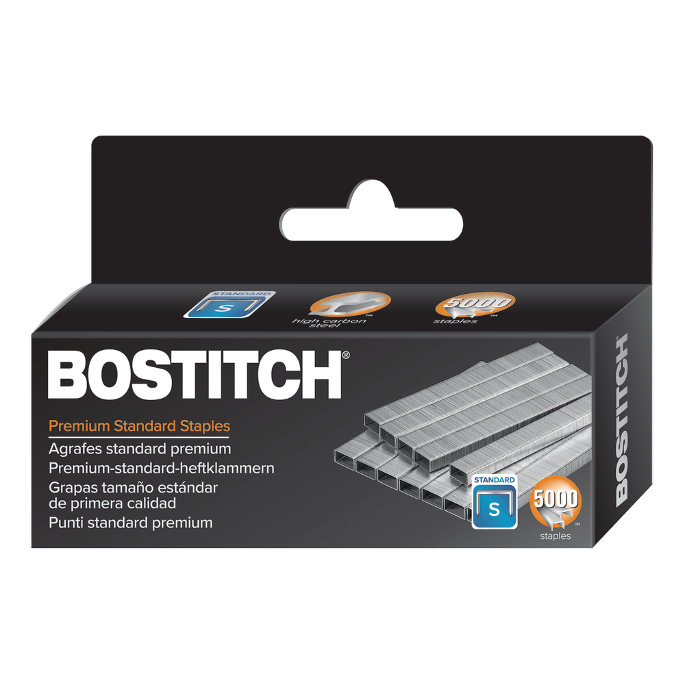 Bostitch Premium Staples, 1/4in Standard, Box Of 5,000
