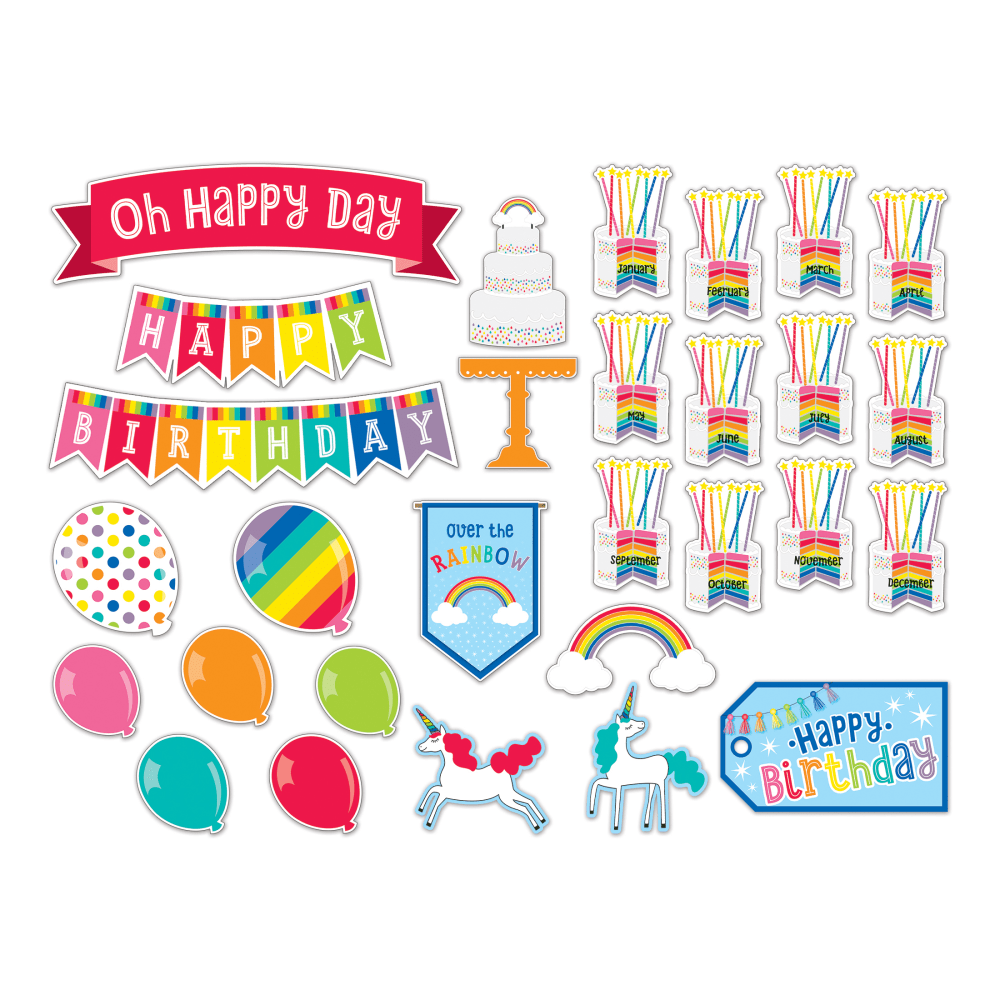 Schoolgirl Style Hello Sunshine Birthday Mini Bulletin Board Set