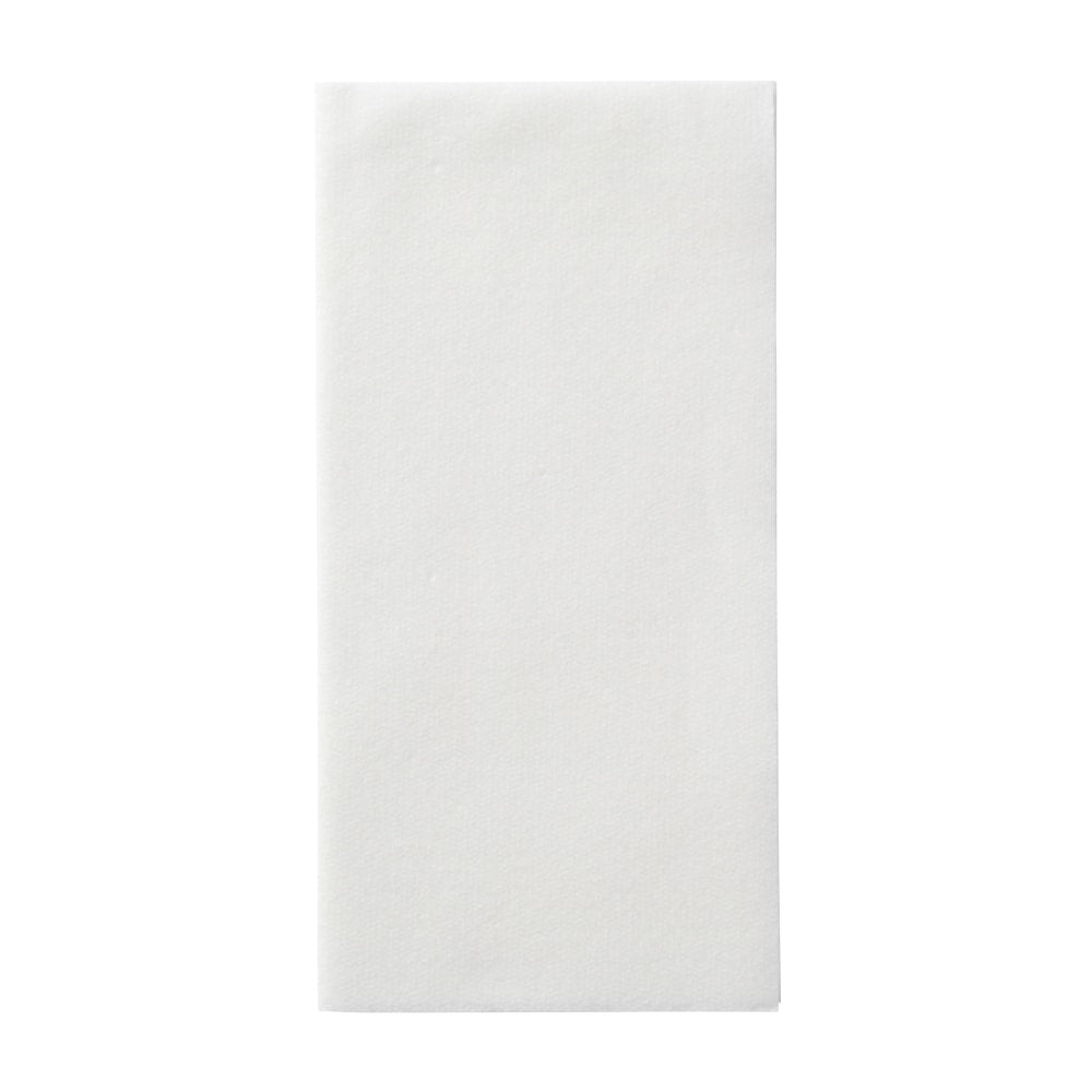 Linen-Like 1-Ply Napkins, 8-1/2in x 4-1/4in, White, Case Of 300 Napkins