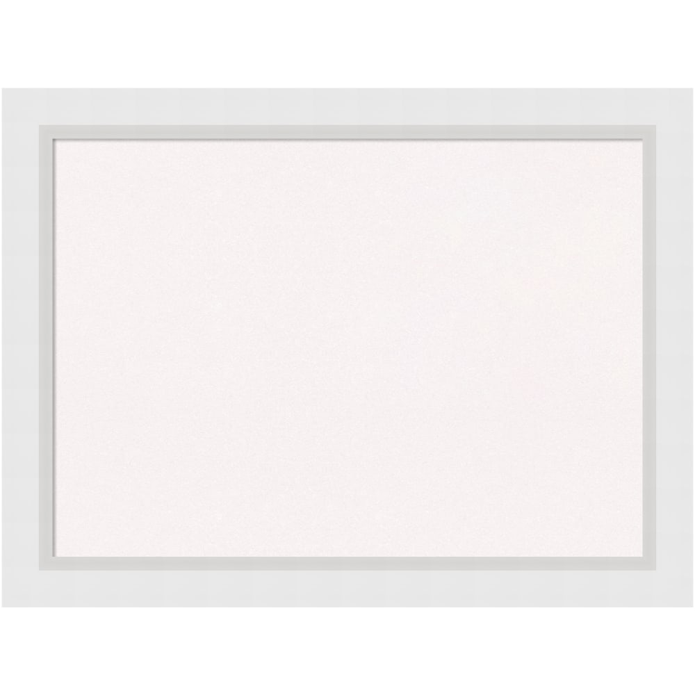 Amanti Art Cork Bulletin Board, 32in x 24in, White, Blanco White Wood Frame
