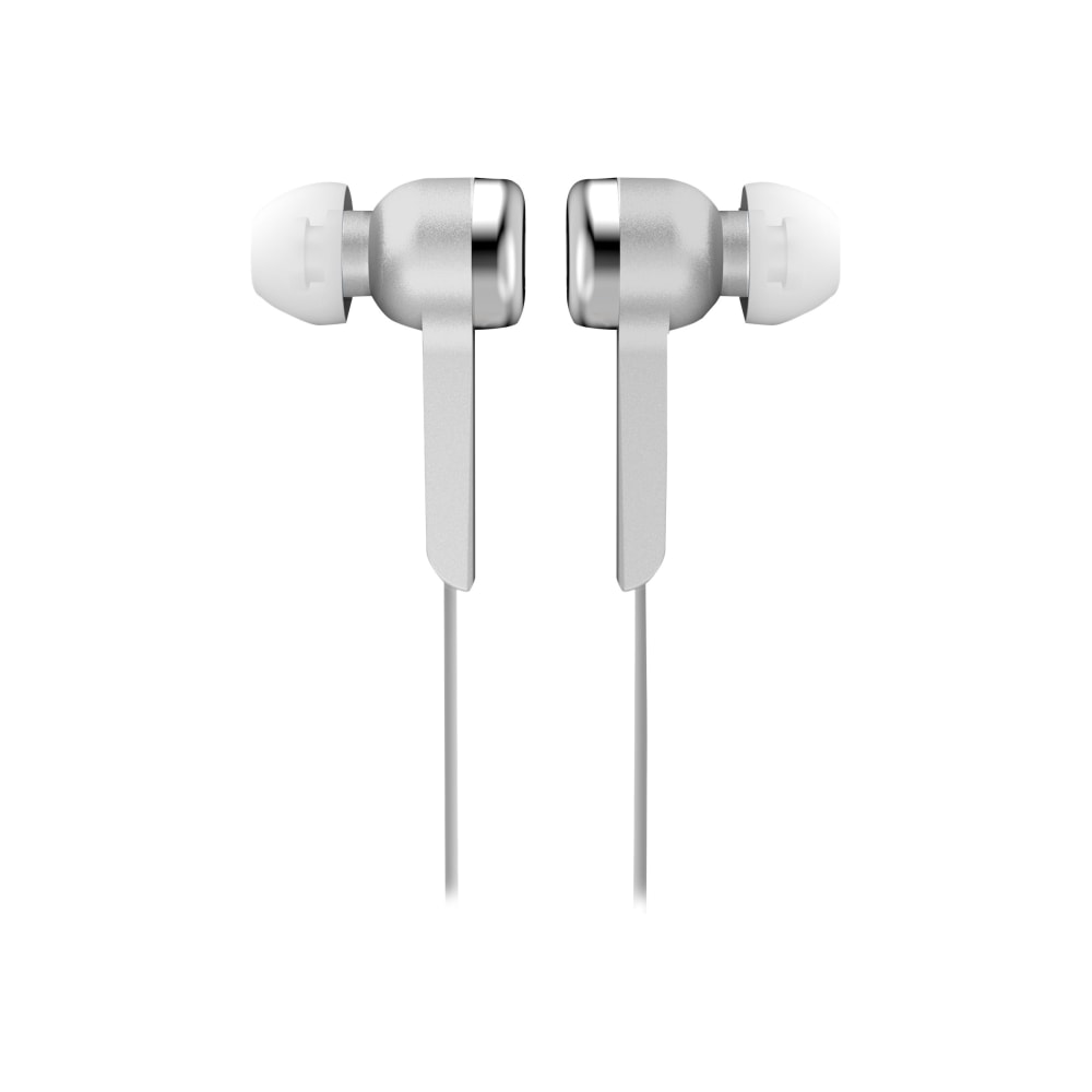 IQ Sound Digital Stereo Earphones - Stereo - Silver - Wired - Earbud - Binaural - In-ear - 4 ft Cable