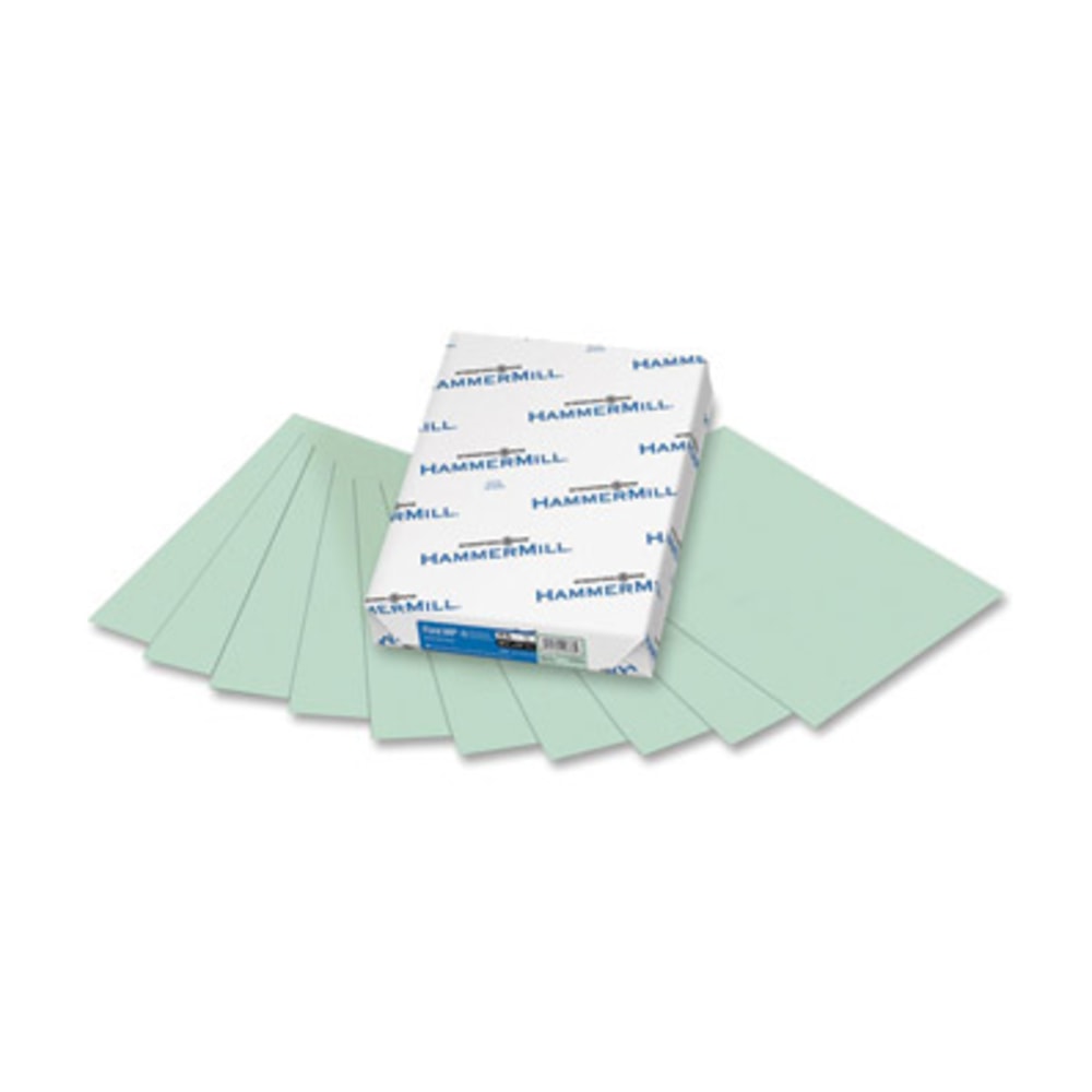 Hammermill Fore Super-Premium Color Copy Paper, Green, Letter (8.5in x 11in), 500 Sheets Per Ream, 20 Lb, 30% Recycled
