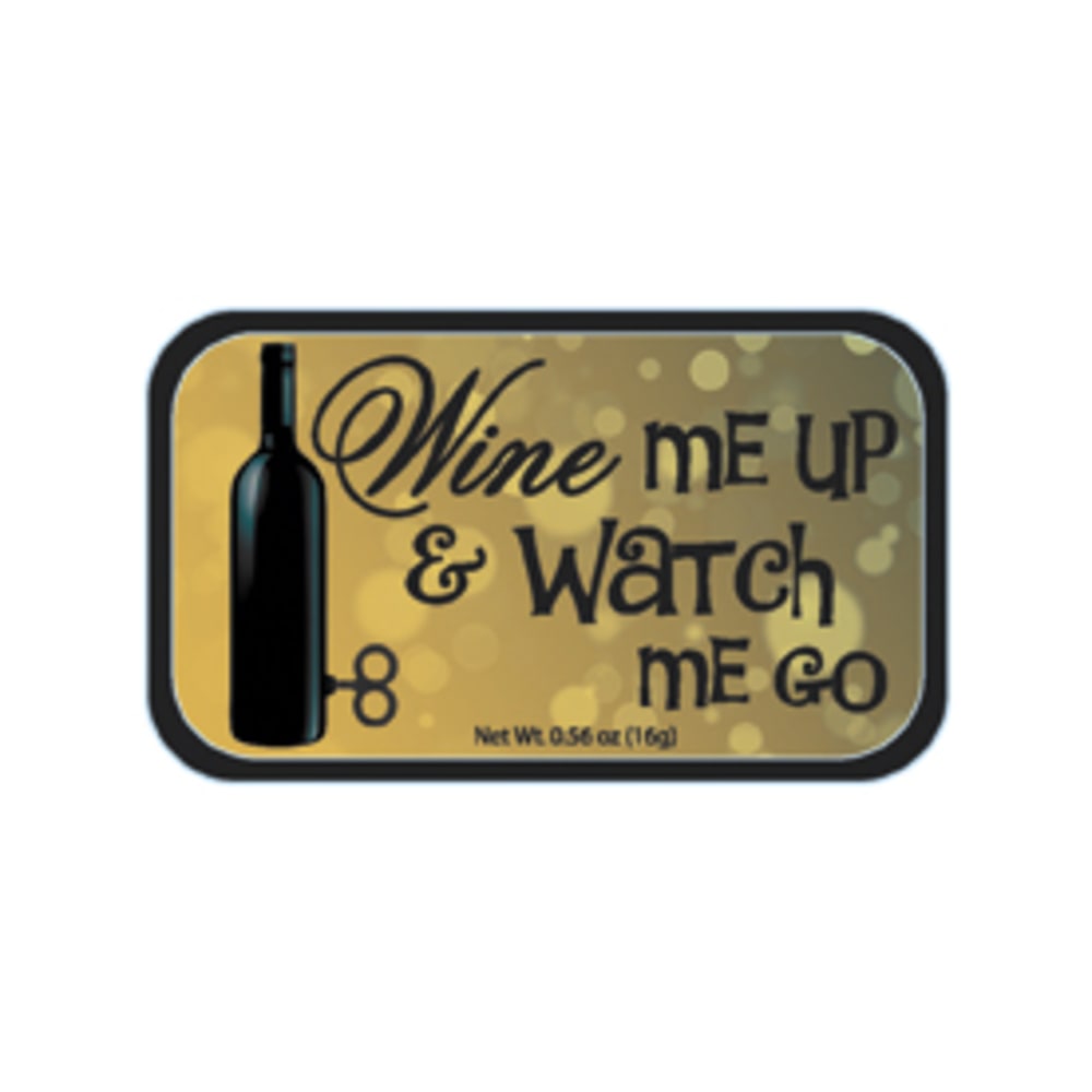 AmuseMints Sugar-Free Mints, Wine Me Up, 0.56 Oz, Pack Of 24