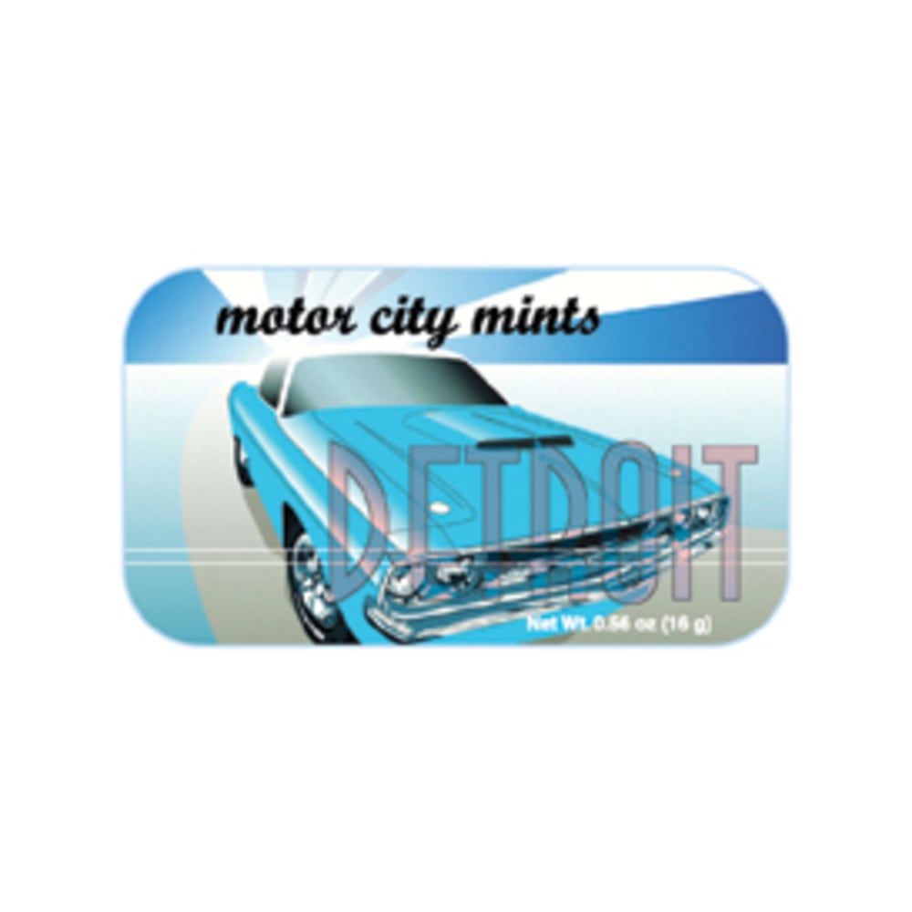AmuseMints Destination Mint Candy, Detroit Motor City, 0.56 Oz, Pack Of 24