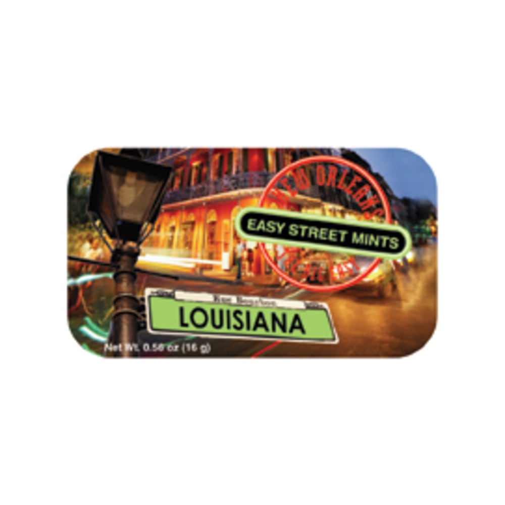 AmuseMints Destination Mint Candy, New Orleans Bourbon Louisiana, 0.56 Oz, Pack Of 24