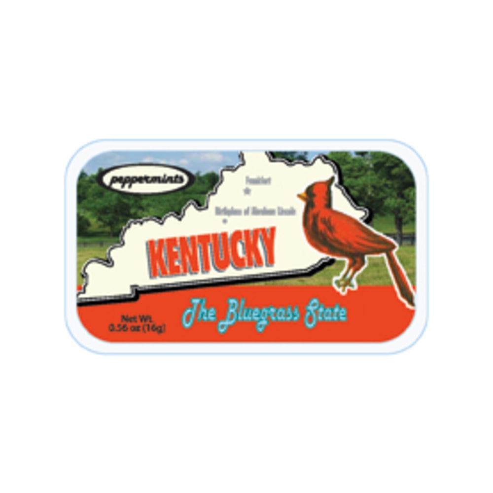 AmuseMints Destination Mint Candy, Kentucky State Map, 0.56 Oz, Pack Of 24