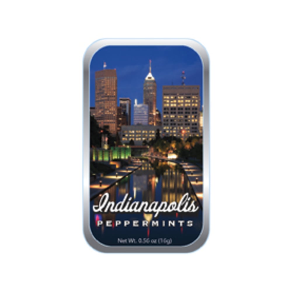 AmuseMints Destination Mint Candy, Indianapolis Night, 0.56 Oz, Pack Of 24