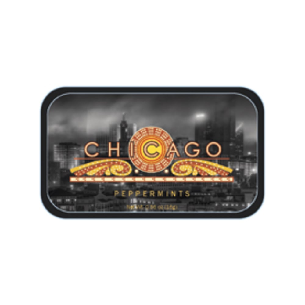 AmuseMints Destination Mint Candy, Chicago Theater, 0.56 Oz, Pack Of 24