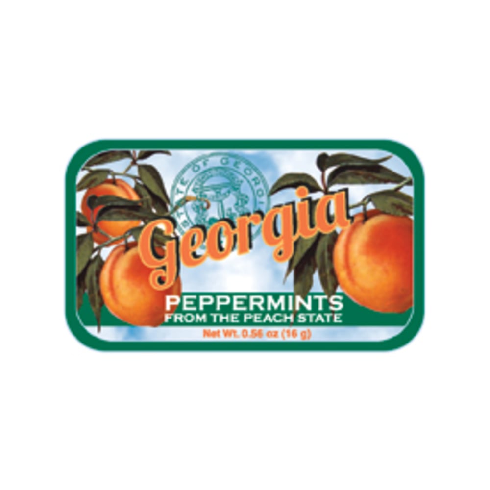 AmuseMints Destination Mint Candy, Georgia Peach, 0.56 Oz, Pack Of 24