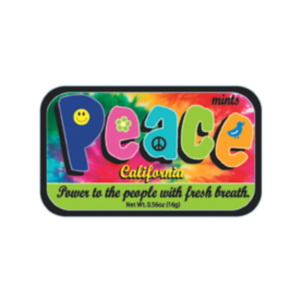 AmuseMints Destination Mint Candy, California Peace, 0.56 Oz, Pack Of 24