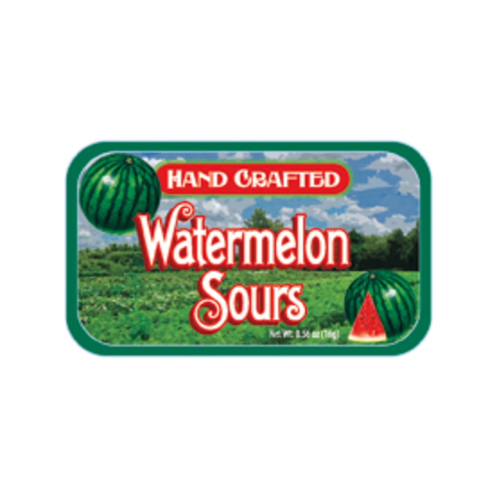 AmuseMints Fruit Sours, Watermelon, 0.56 Oz, Pack Of 24