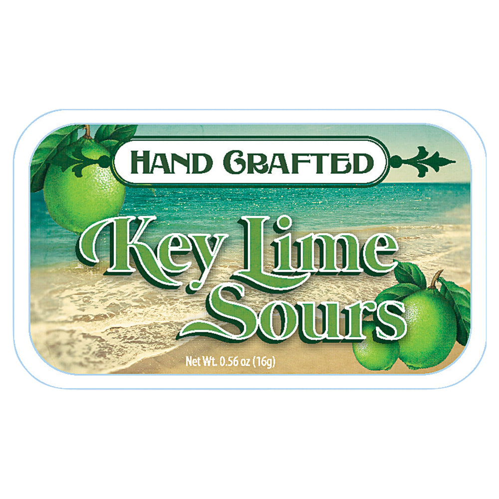 AmuseMints Fruit Sours, Key Lime, 0.56 Oz, Pack Of 24