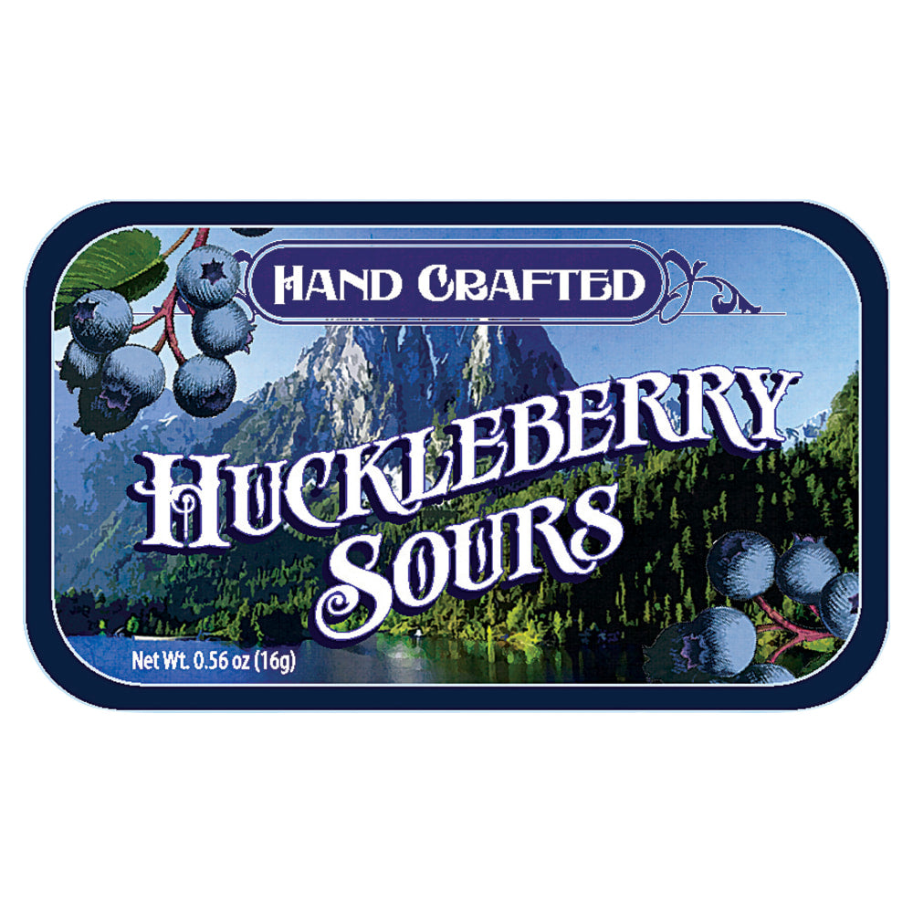 AmuseMints Fruit Sours, Huckleberry, 0.56 Oz, Pack Of 24