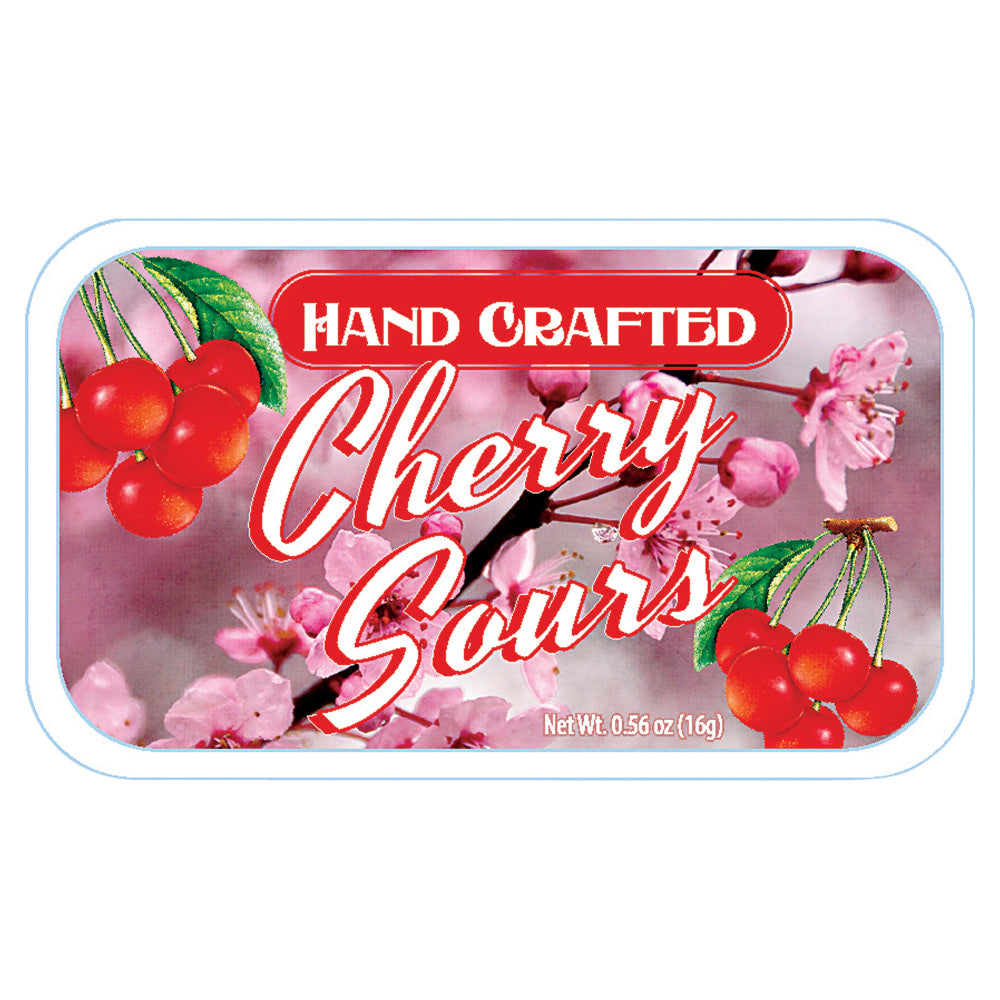 AmuseMints Fruit Sours, Cherry, 0.56 Oz, Pack Of 24