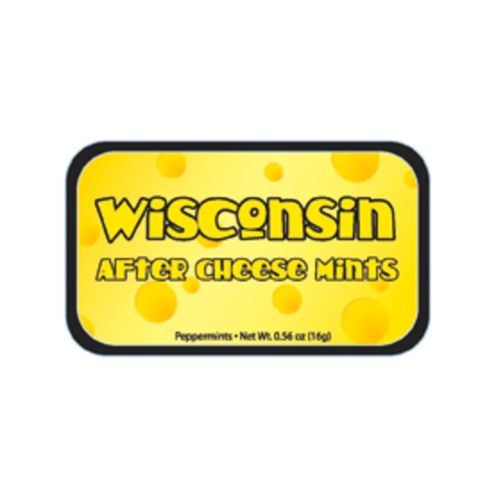 AmuseMints Destination Mint Candy, Wisconsin Cheese Head, 0.56 Oz, Pack Of 24