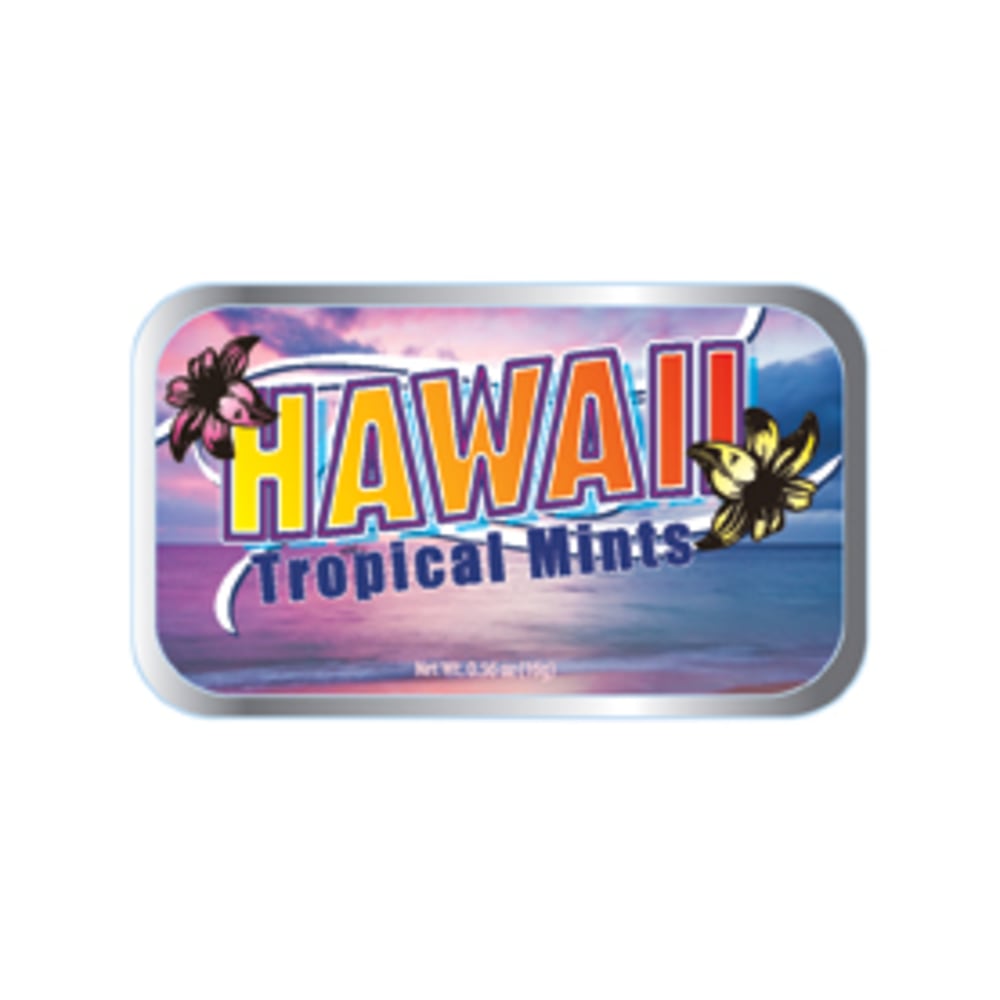 AmuseMints Destination Mint Candy, Tropical Mints Hawaii, 0.56 Oz, Pack Of 24